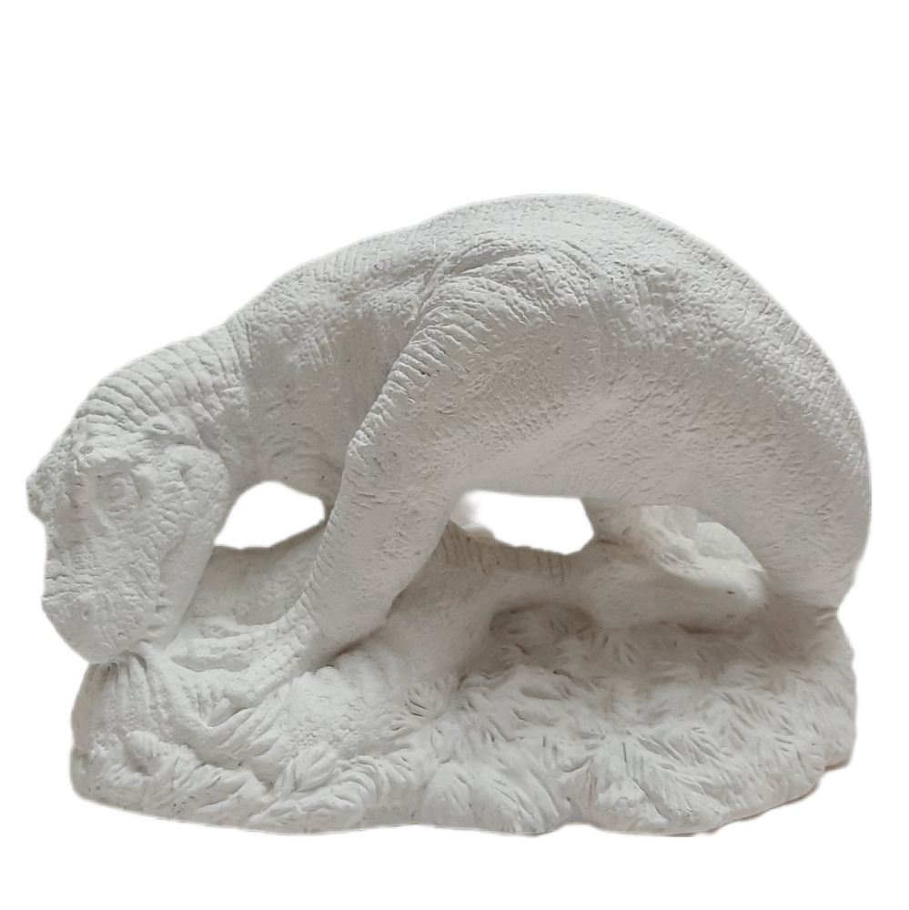 🍒 Large Paintable T-Rex Dinosaur Figure Statue Unglazed Blank White Kids Decor
